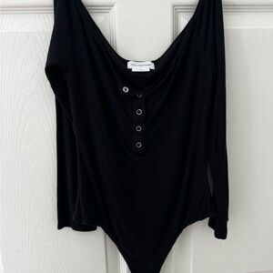 Lovers + Friends Black Bodysuit M